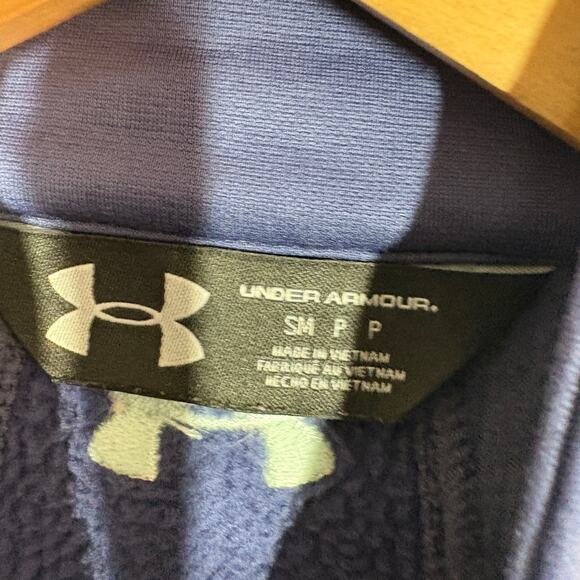 Under Armour Long Sleeve Top Purple Waffle Knit Thick Heavy - S - Picture 4 of 4